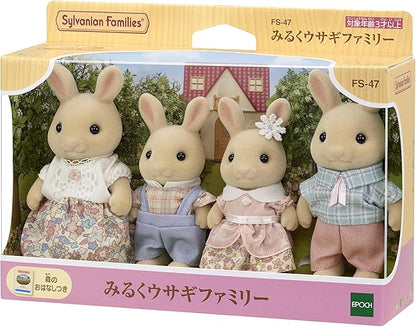 EPOCH Sylvanian Families FS-47 Milk Rabbit Family Dolls