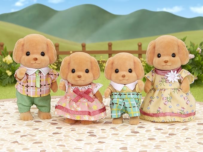 Sylvanian Families Doll Toy Poodle Family FS-29