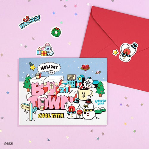 juego de postales BT21 TOWN