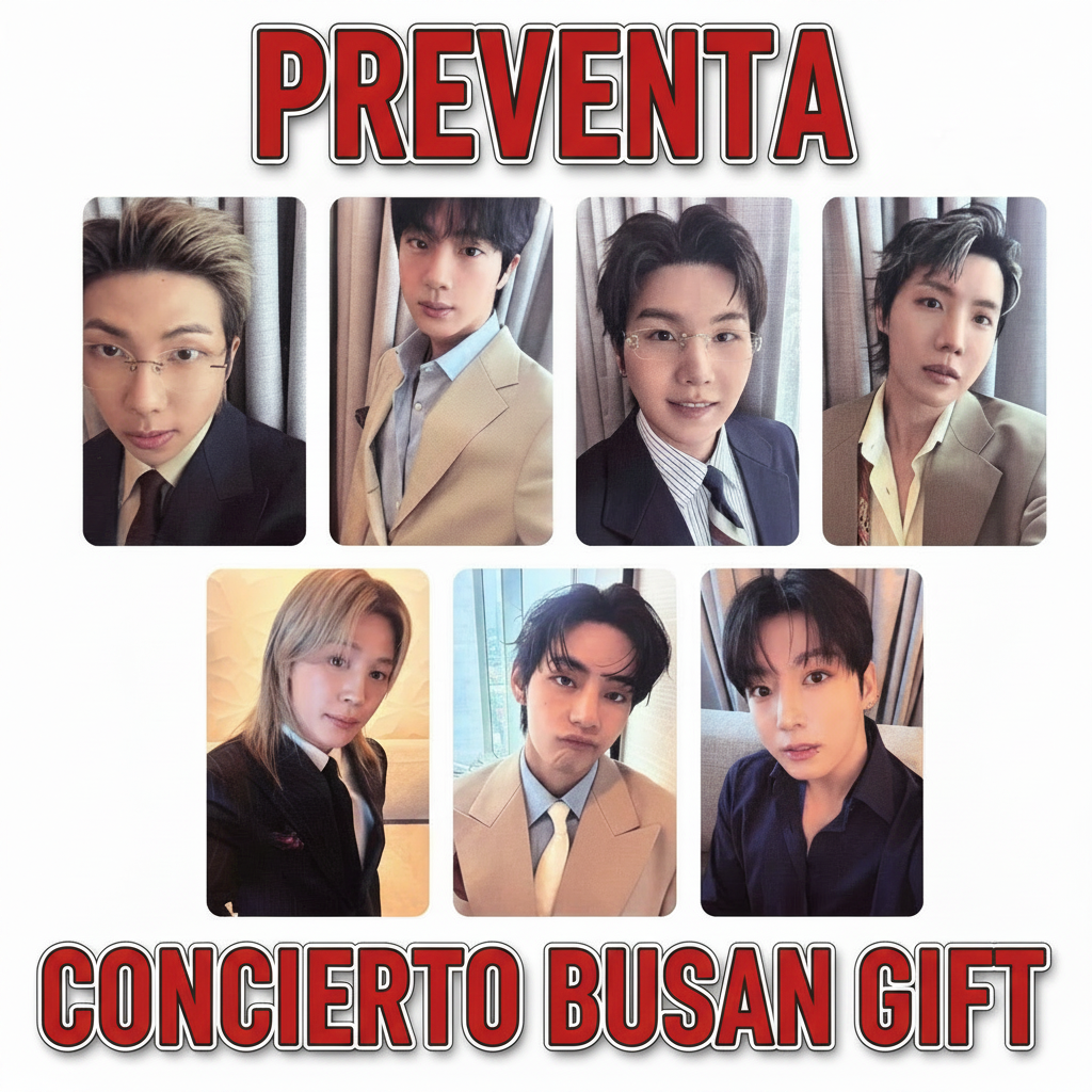 BTS PHOTOCARD BUSAN CONCIERTO REGALO ( PREVENTA )